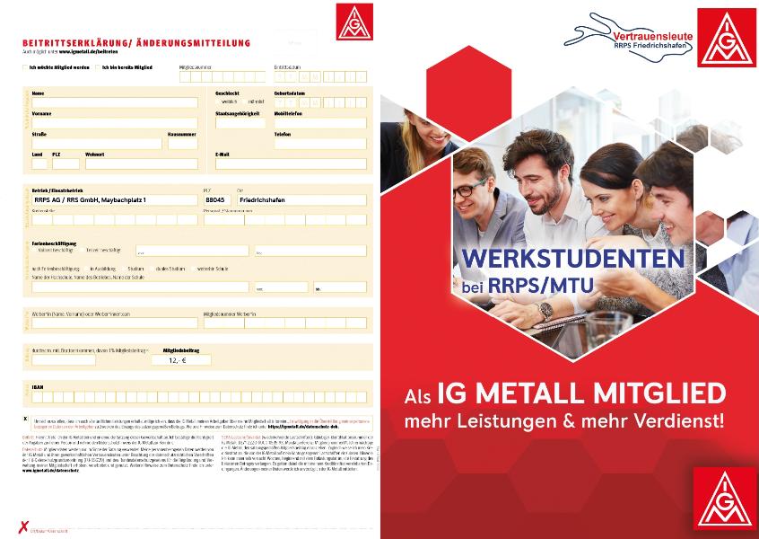 Werkstudenten bei der MTU 
